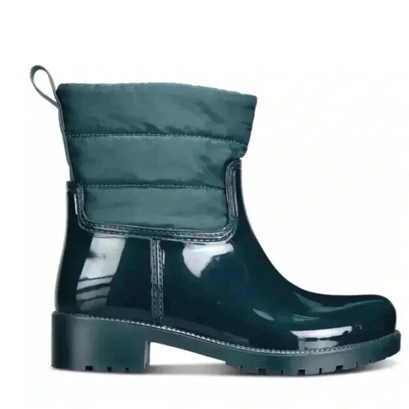 Charter Club Trudyy Green Puffer Rain Boots Size 6M - Picture 9 of 11